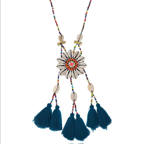 Panacea colorful shell tassel necklace - Picture 2 of 8